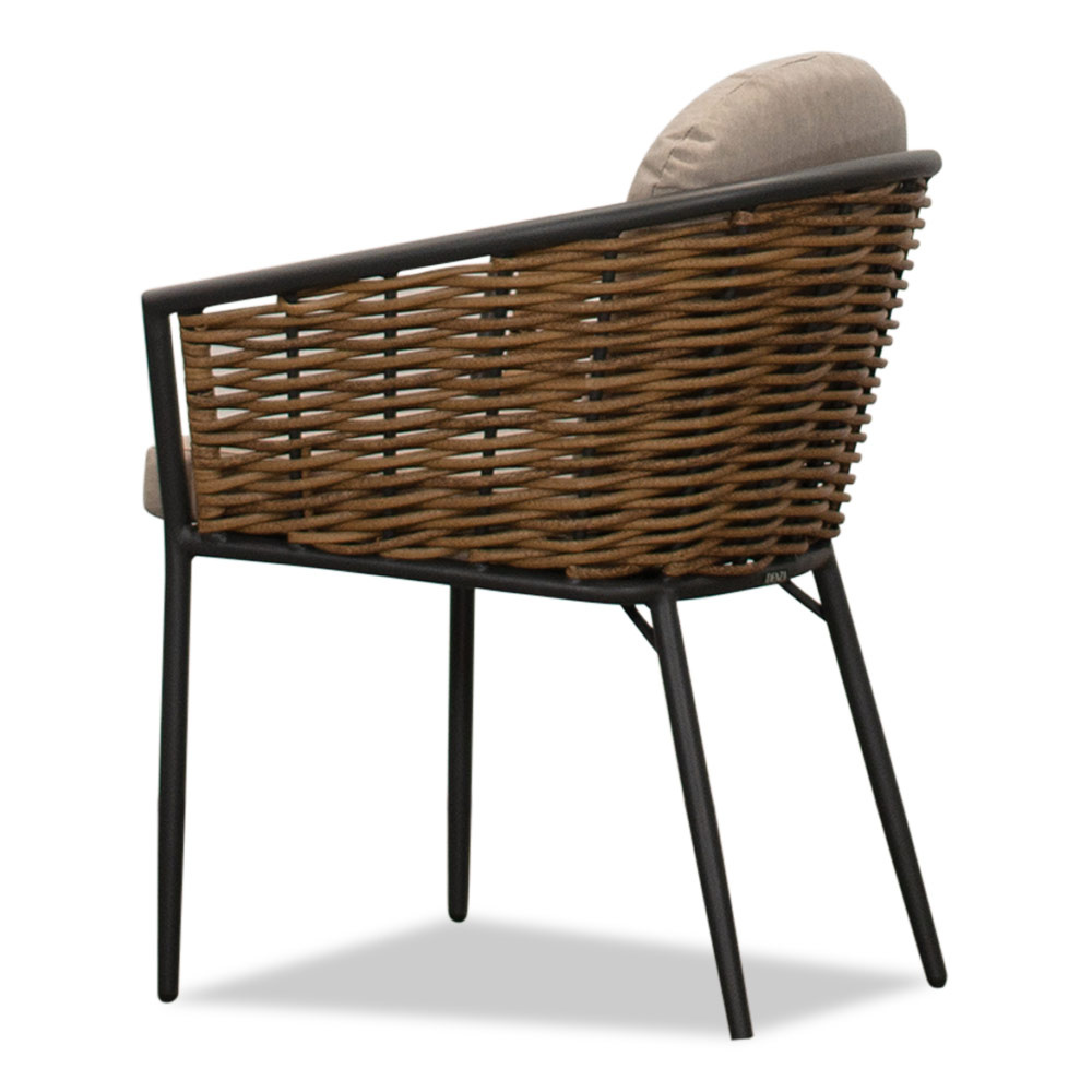 Laussane/Lucca dining tuinset 7-delig | betoonlook + wicker | 250cm