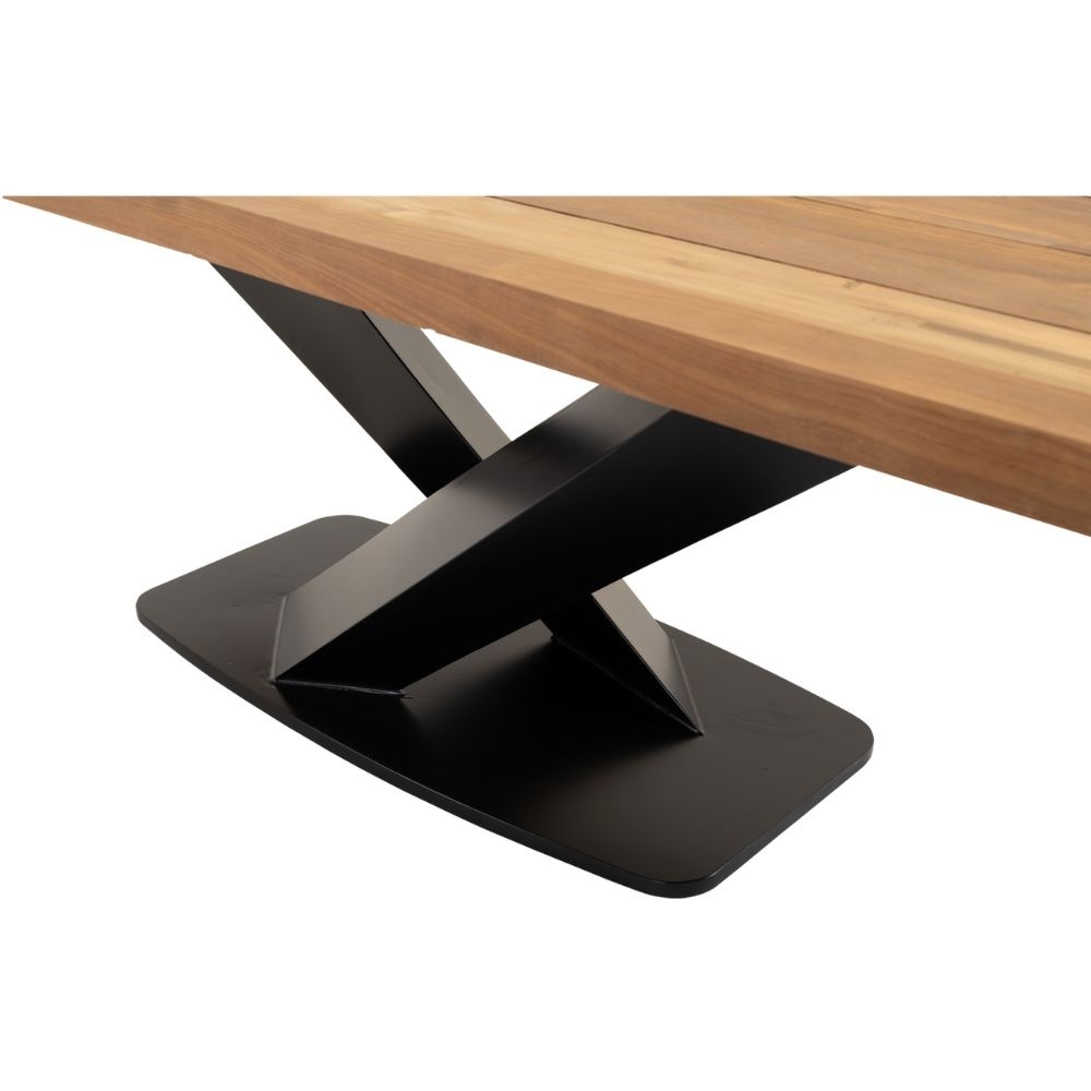 Taranto/Carlos taupe dining tuinset 7-delig | teakhout + wicker | 240cm