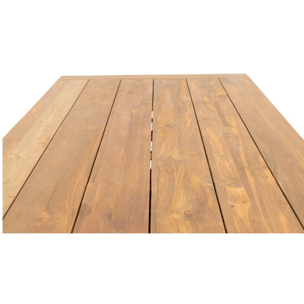 Taranto/Carlos taupe dining tuinset 7-delig | teakhout + wicker | 240cm