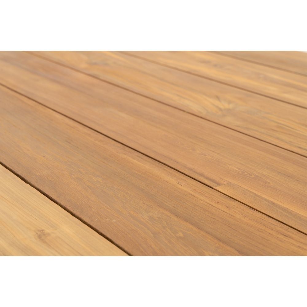 Taranto/Carlos taupe dining tuinset 7-delig | teakhout + wicker | 240cm