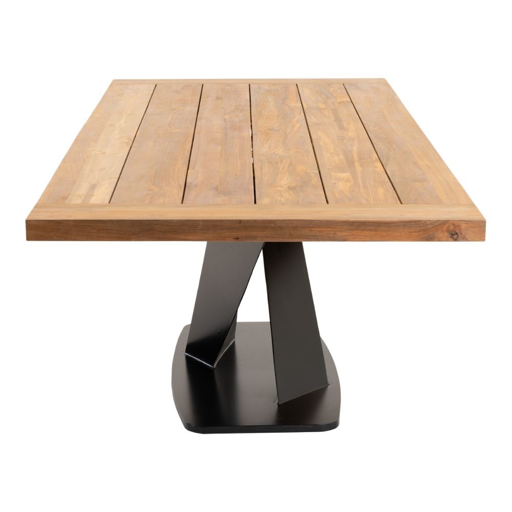 Taranto/Carlos taupe dining tuinset 7-delig | teakhout + wicker | 240cm