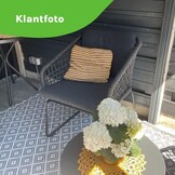 Tulum dining tuinstoel | touw + aluminium | Lava Grey