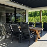 Annecy dining tuinstoel | aluminium | antraciet