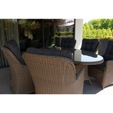 Madrid dining tuinstoel | wicker | Ash Grey