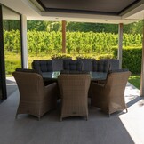 Madrid dining tuinstoel | wicker | Ash Grey