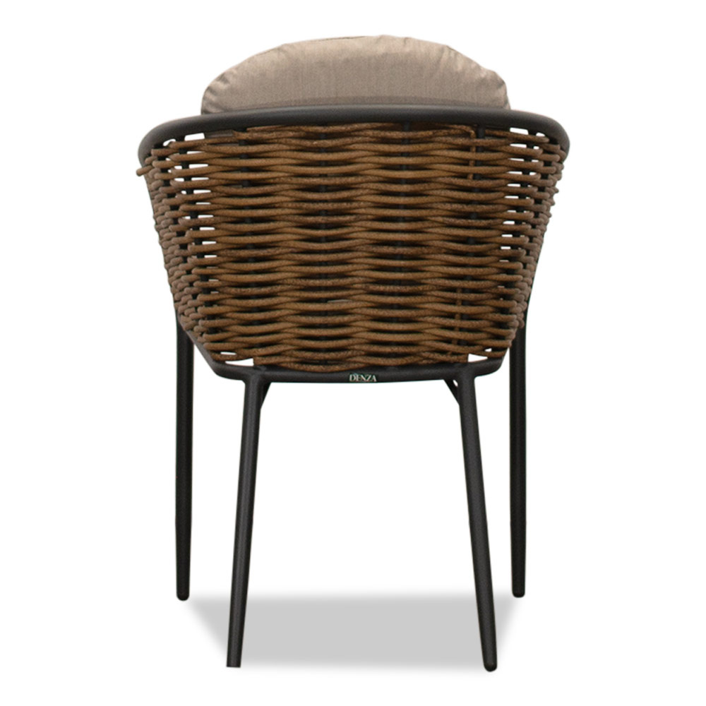 Nancy/Lucca dining tuinset 5-delig | betonlook + wicker | 135cm rond