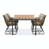 Vigo/Portofino Sahara Dust dining tuinset | 4 personen | teakhout + touw | 200cm