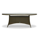 Madrid  Ash Grey dining tuinset | 6 personen | wicker | 200cm ovaal