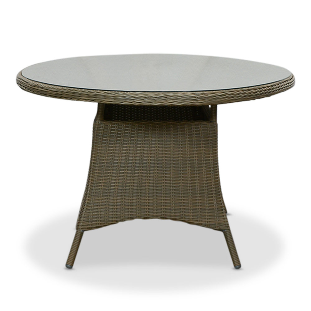Madrid dining tuintafel 6 personen | wicker | Ash Grey | 200cm ovaal