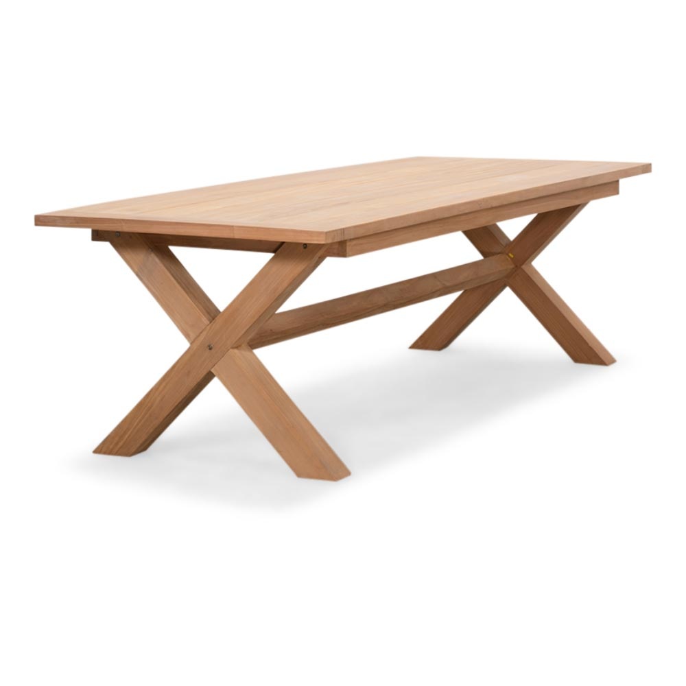 Riga/Annecy antraciet dining tuinset 7-delig | teakhout + aluminium | 250cm