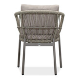 Laredo/Dakota beige dining tuinset | 6 personen | hardhout + touw | 255cm