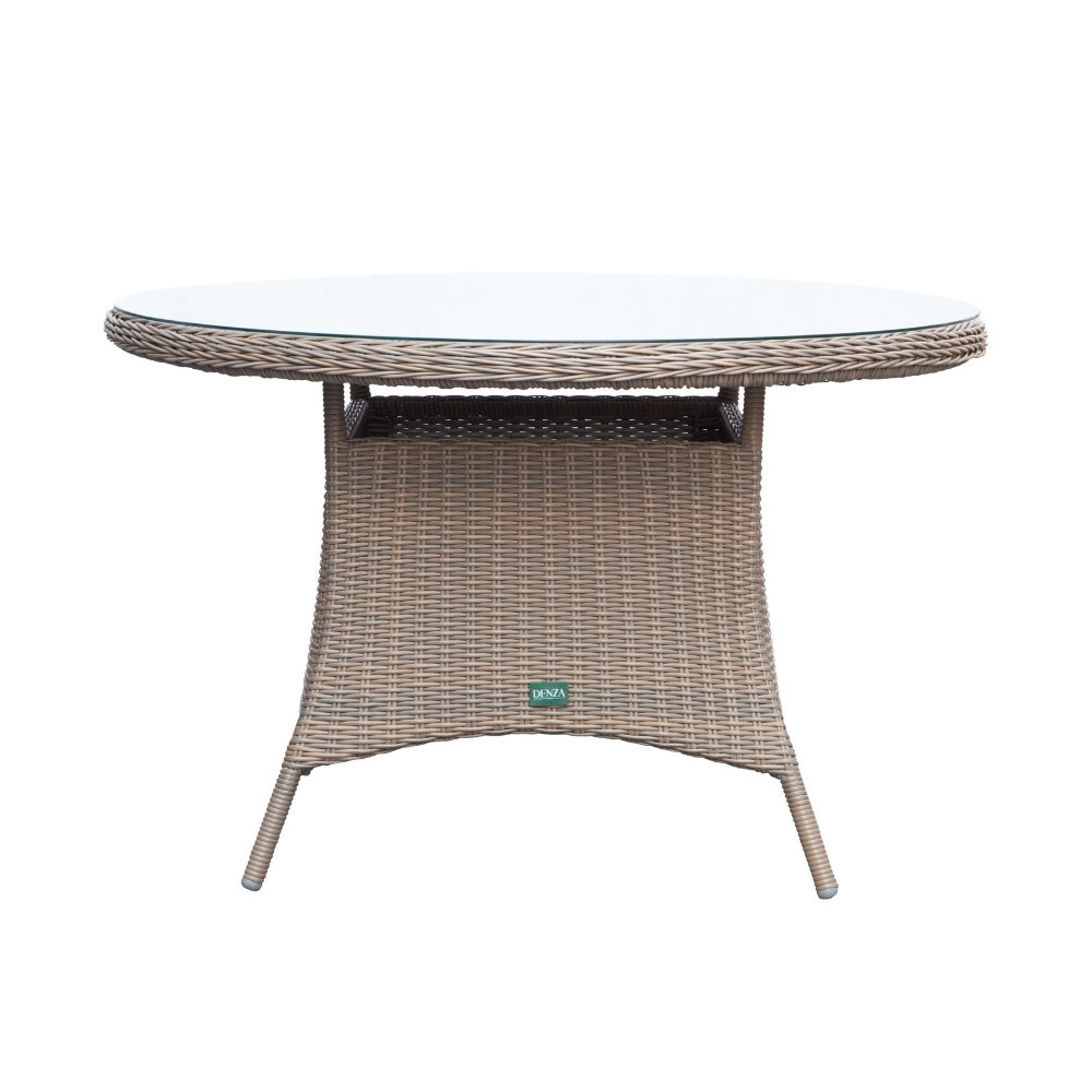 Madrid/Kansas dining tuinset | 4 personen | wicker | 120cm rond