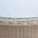 Madrid/Kansas dining tuinset | 4 personen | wicker | 120cm rond