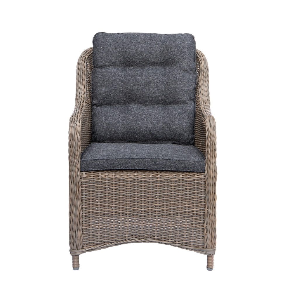Madrid/Kansas dining tuinset | 4 personen | wicker | 120cm rond
