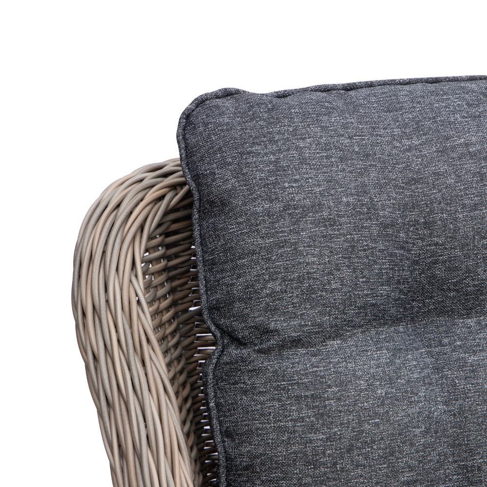 Madrid/Kansas dining tuinset | 4 personen | wicker | 120cm rond
