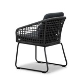 Laredo/Tulum Lava Grey dining tuinset | 6 personen | hardhout + touw | 255cm