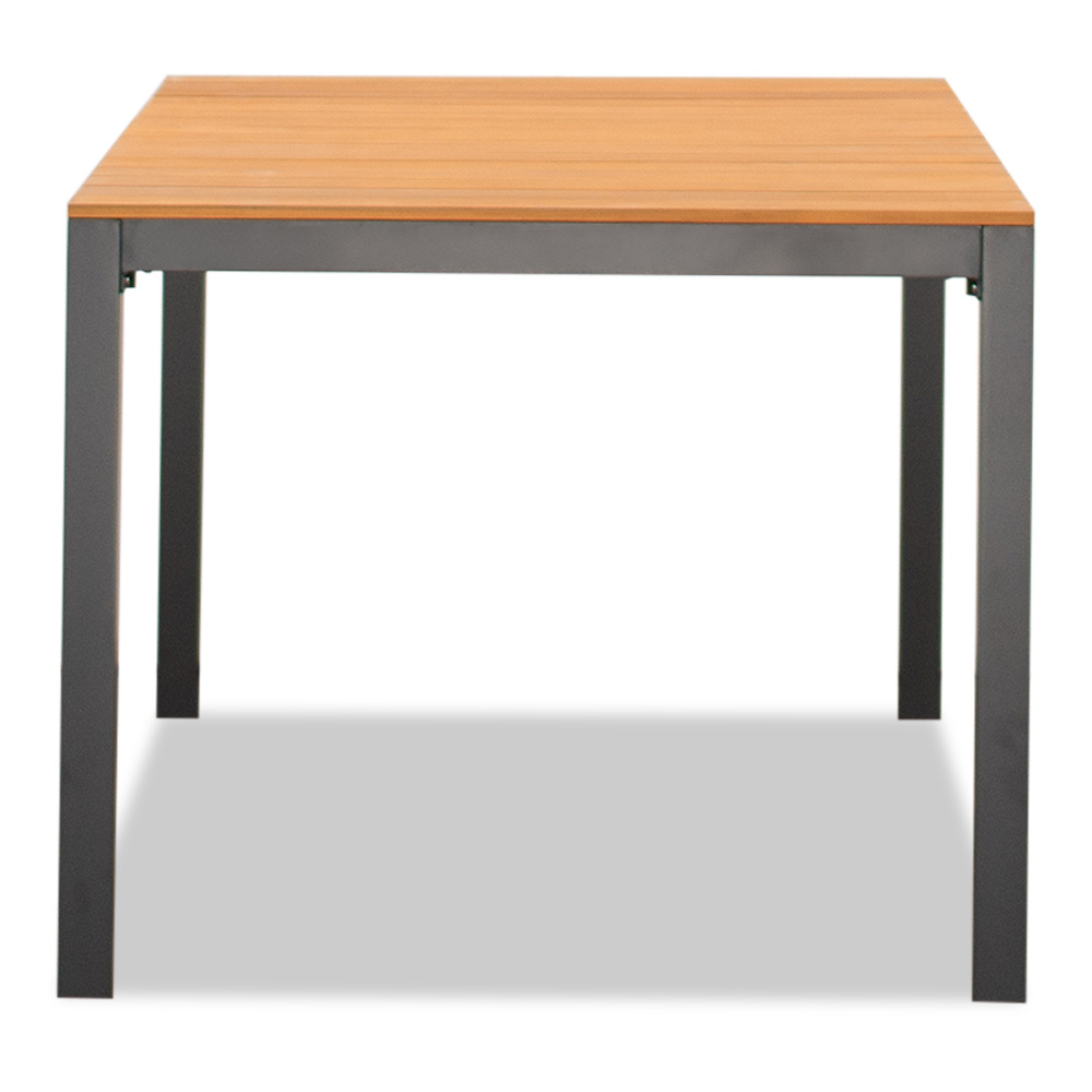 Delta/Annecy antraciet dining tuinset 5-delig | teakhout + aluminium | 160cm