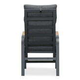 Annecy dining tuinstoel set van 6 | aluminium | antraciet