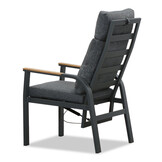 Annecy dining tuinstoel set van 6 | aluminium | antraciet