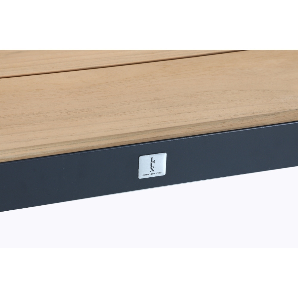 Vigo/Rico zand dining tuinset | 4 personen | teakhout + aluminium | 200cm