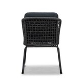 Vigo/Tulum Lava Grey dining tuinset | 4 personen | teakhout + touw | 200cm