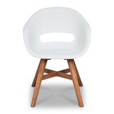 Veltis/Karlstad wit dining tuinset | 6 personen | betonlook + kunststof | 200cm