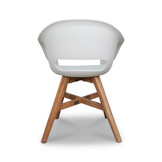Veltis/Karlstad wit dining tuinset | 6 personen | betonlook + kunststof | 200cm