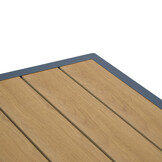 Lola stoel-bank loungeset 5 personen | aluminium + polywood | antraciet | 4-delig