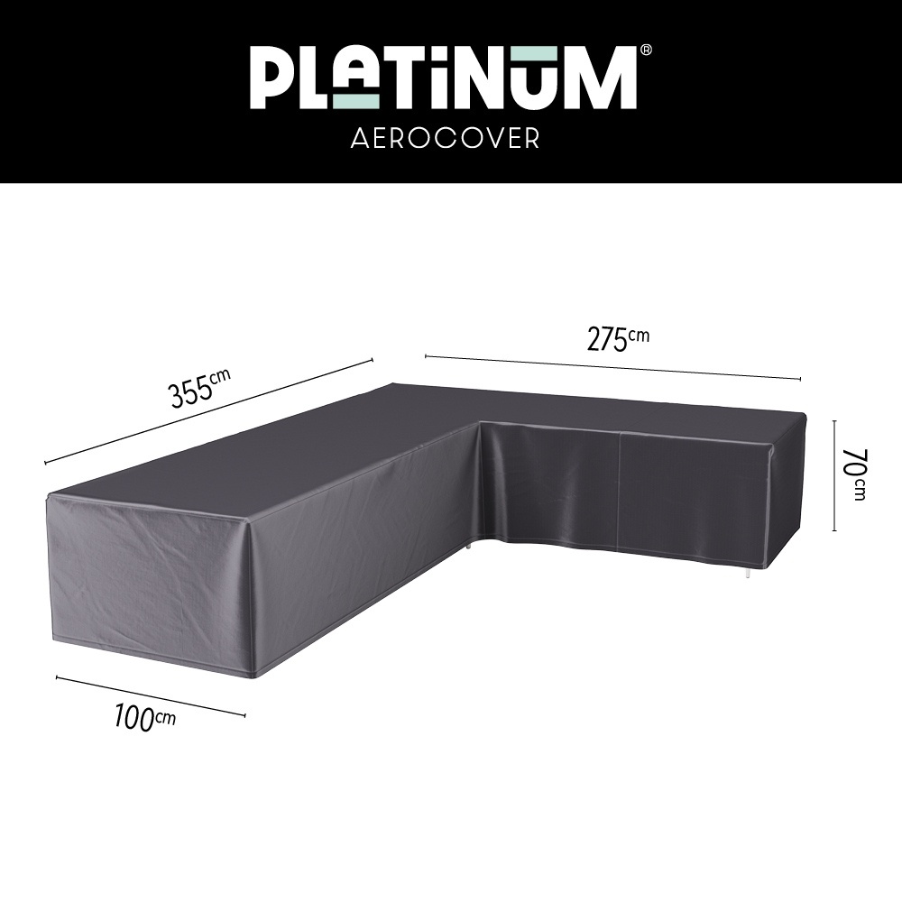 Loungesethoes L-vorm 355x275x100x70cm rechts