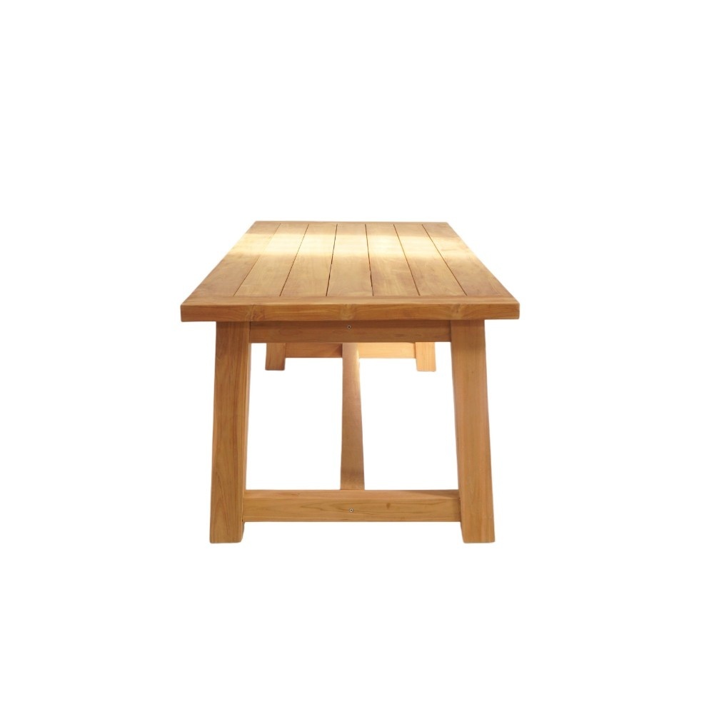 Alba/Lucca dining tuinset | 6 personen | teakhout + wicker | 250cm