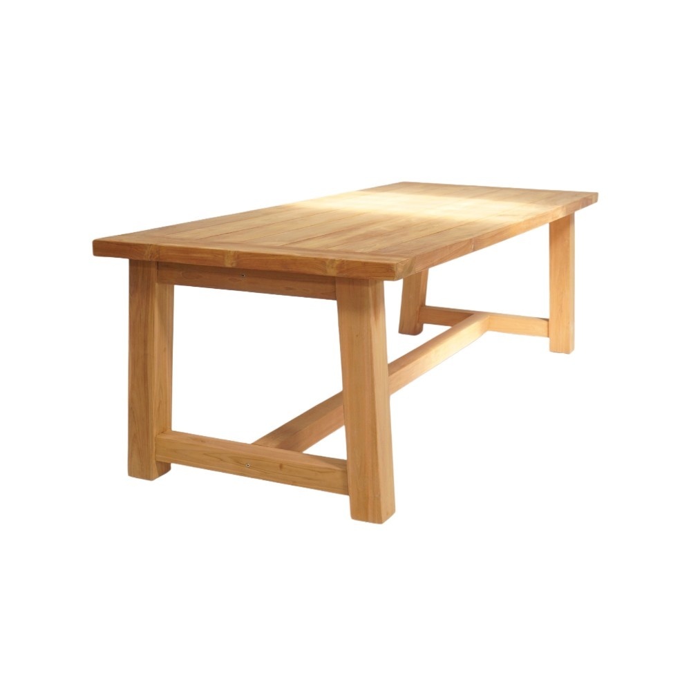Alba/Portofino Sahara Dust dining tuinset | 6 personen | teakhout + touw | 250cm