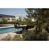 Dallas antraciet/Harper Lava Grey dining tuinset | 6 personen | polywood + touw | 220cm