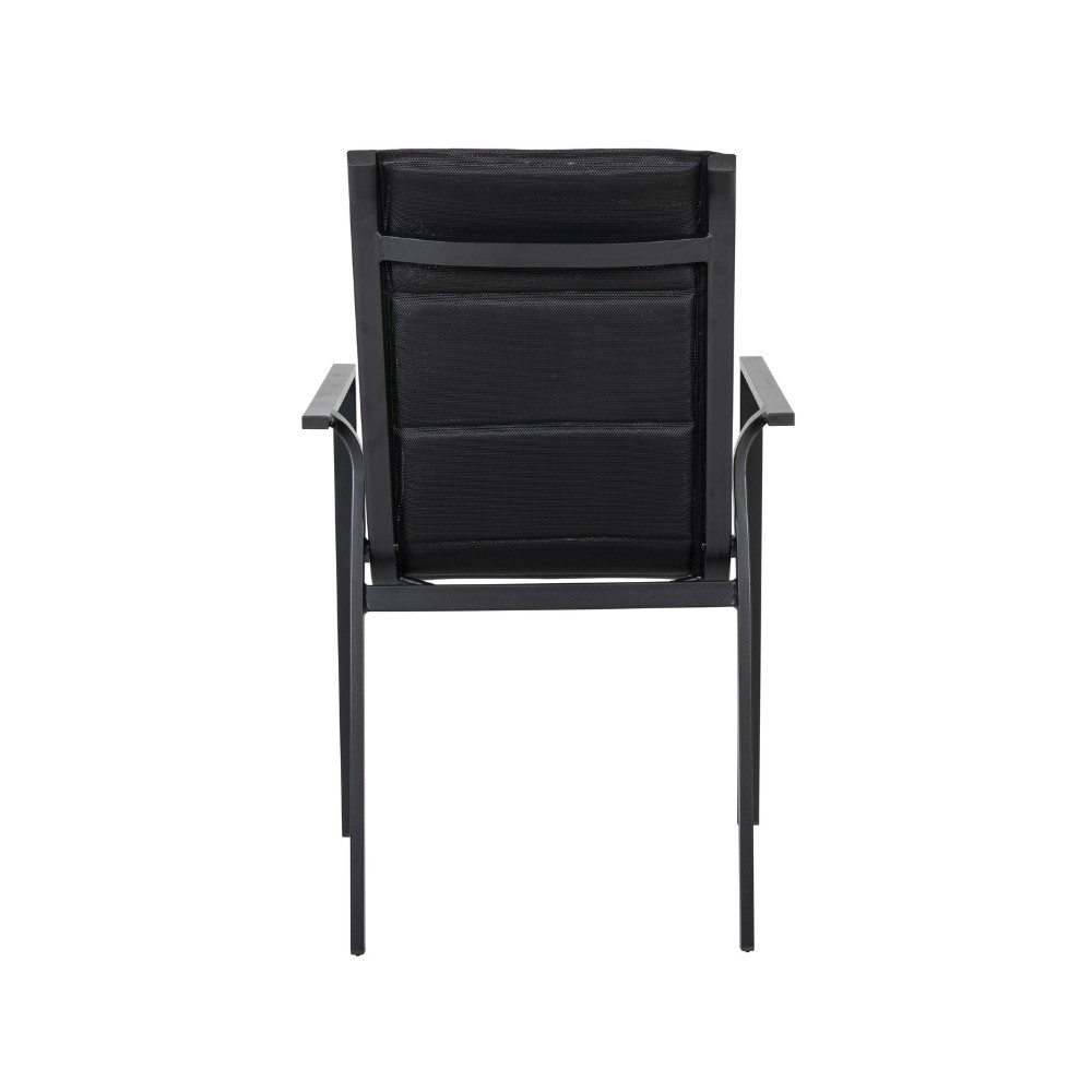 Dallas antraciet/Toledo dining tuinset | 6 personen | polywood + aluminium | 220cm