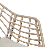 Veltis/Charlotte dining tuinset | 8 personen | betonlook + wicker | 300cm