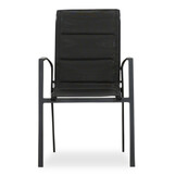 Toledo dining tuinstoel | aluminium + textileen | antraciet