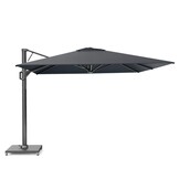 Beaufort zweefparasol - premium doek | 320x320cm met Venezia parasolvoet 120kg | Faded Black