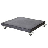 Beaufort zweefparasol - premium doek | 320x320cm met Modena parasolvoet 120kg | Manhattan