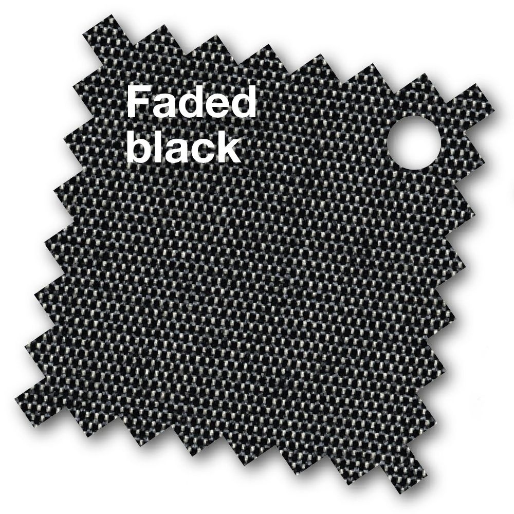 Challenger T¹ zweefparasol - premium doek | 350x350cm met Modena parasolvoet 120kg | Faded Black