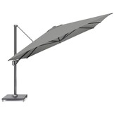 Challenger T¹ zweefparasol - premium doek | 350x350cm met Modena parasolvoet 120kg | Manhattan