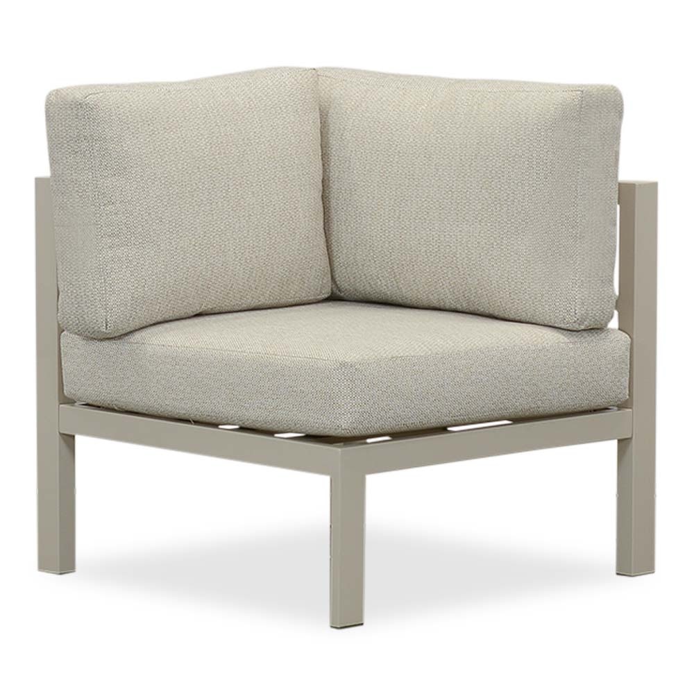 Cordoba hoek loungeset incl. tussenmodule | aluminium | 300x228cm | beige
