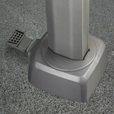 Challenger T² zweefparasol - premium doek | 300x300cm met Salerno parasolvoet 90kg | Champagne