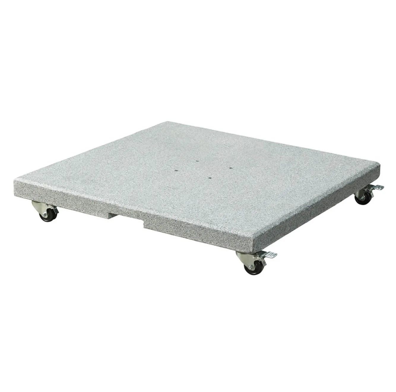 Challenger T² zweefparasol - premium doek | 300x300cm met Salerno parasolvoet 90kg | Champagne