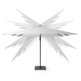 Challenger T² zweefparasol - premium doek | 300x300cm met parasolvoet 90kg | Champagne