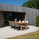 Alba/Valencia Sahara Dust dining tuinset | 6 personen | teakhout + touw | 250cm