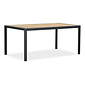 LUX outdoor living Annecy dining tuintafel 4 personen | teakhout + aluminium | Natural Teak/antraciet | 160cm