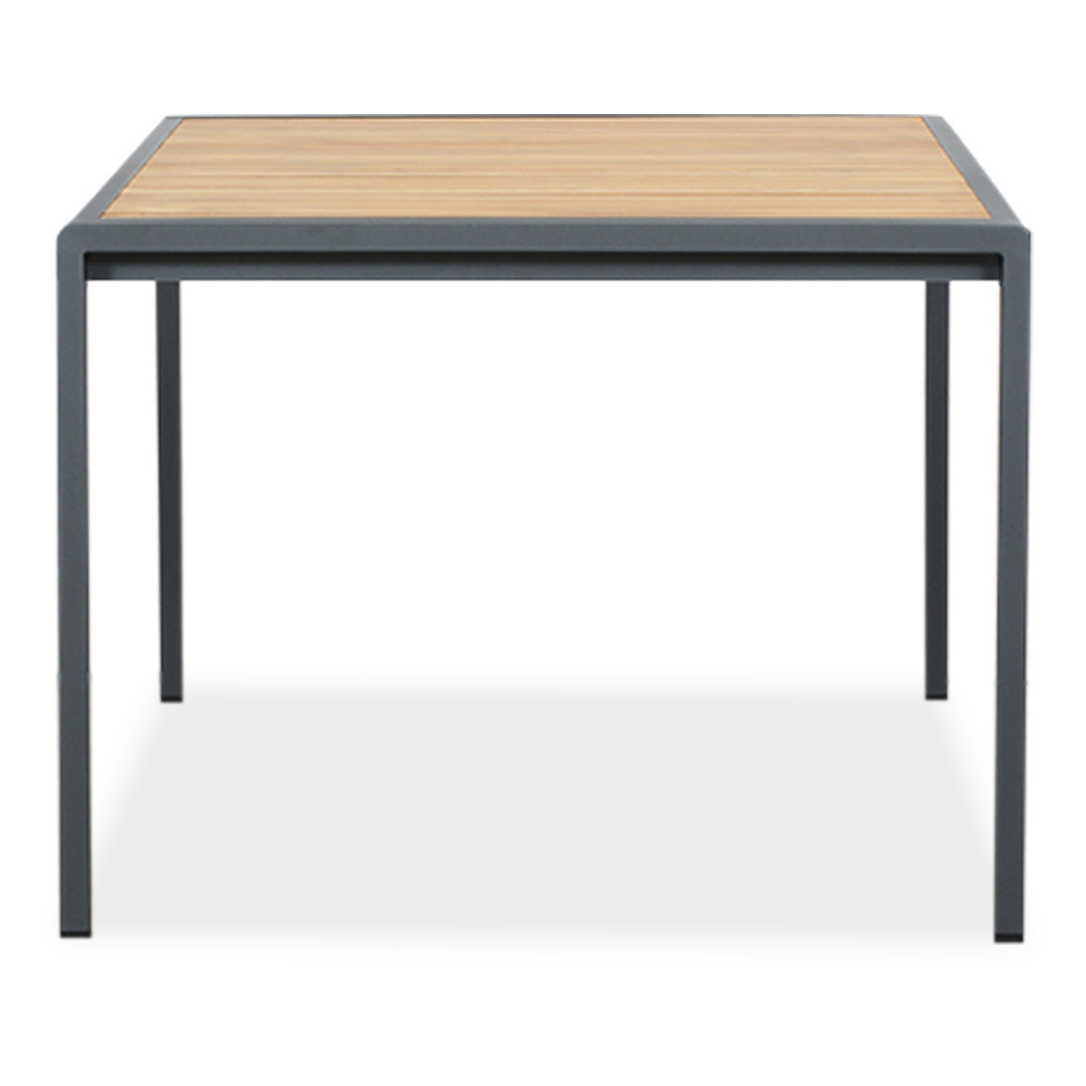 Annecy dining tuintafel 4 personen | teakhout + aluminium | Natural Teak/antraciet | 160cm