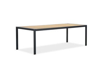 Annecy dining tuintafel 6 personen | teakhout + aluminium | Natural Teak/antraciet | 227cm