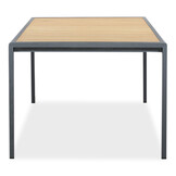 Annecy antraciet dining tuinset | 6 personen | teakhout + aluminium | 227cm