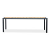 Annecy antraciet dining tuinset | 6 personen | teakhout + aluminium | 227cm