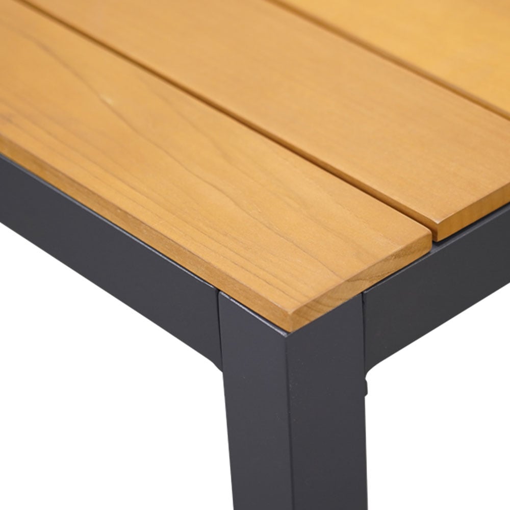 Delta/Seville terra dining tuinset | 6 personen | teakhout + aluminium | 220cm